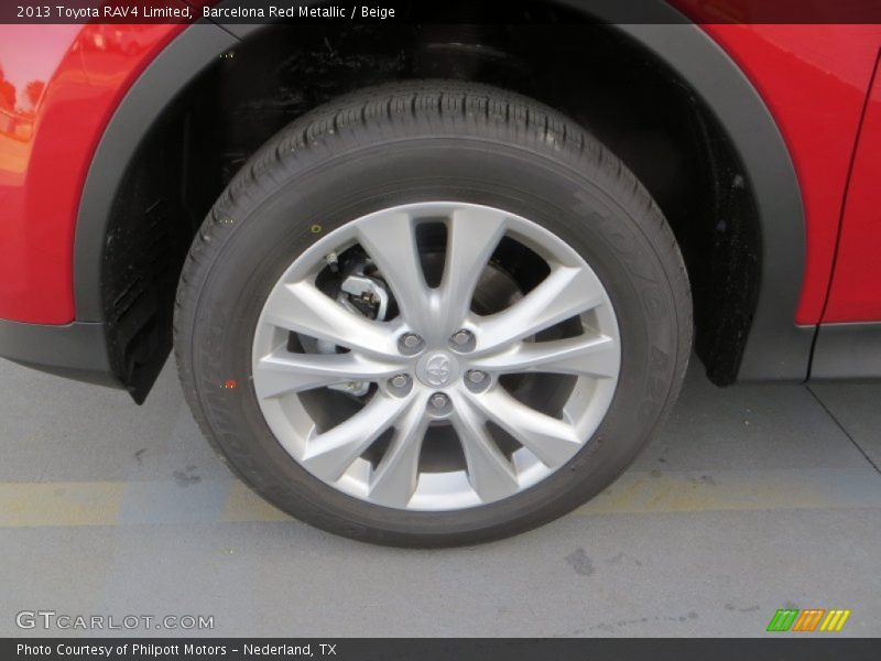 Barcelona Red Metallic / Beige 2013 Toyota RAV4 Limited