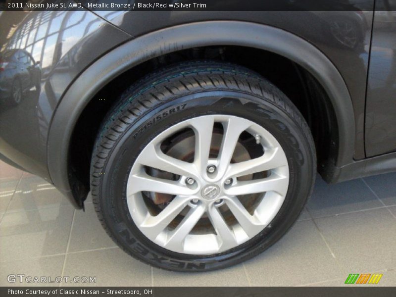 Metallic Bronze / Black/Red w/Silver Trim 2011 Nissan Juke SL AWD