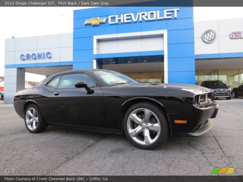 Pitch Black / Dark Slate Gray 2013 Dodge Challenger SXT