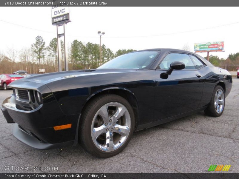 Pitch Black / Dark Slate Gray 2013 Dodge Challenger SXT