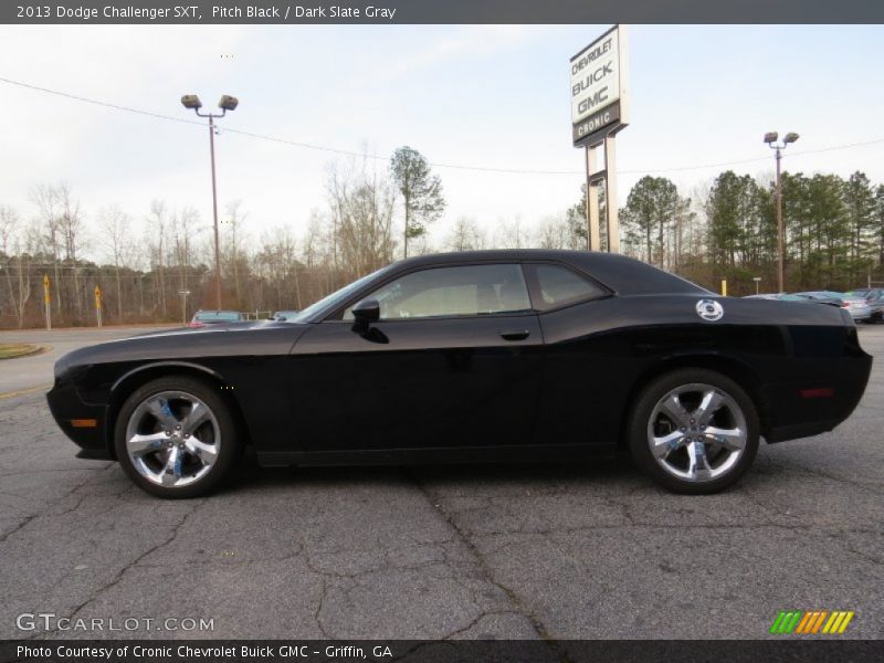 Pitch Black / Dark Slate Gray 2013 Dodge Challenger SXT
