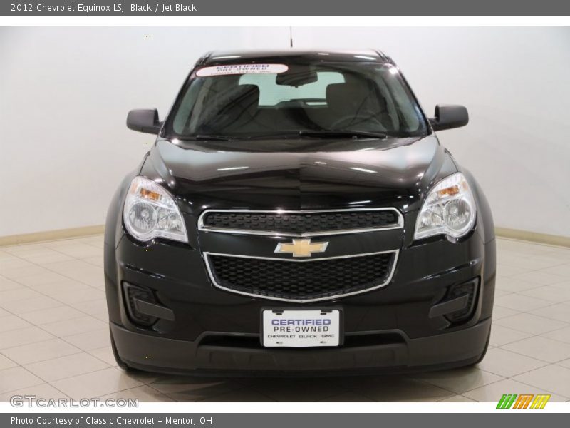 Black / Jet Black 2012 Chevrolet Equinox LS
