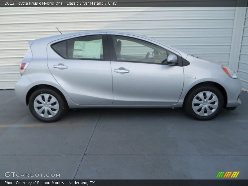 Classic Silver Metallic / Gray 2013 Toyota Prius c Hybrid One