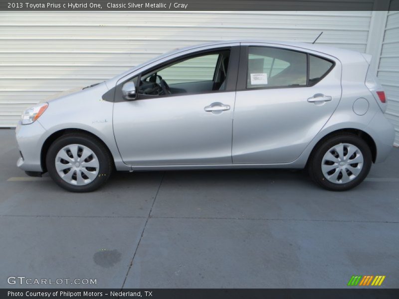 Classic Silver Metallic / Gray 2013 Toyota Prius c Hybrid One