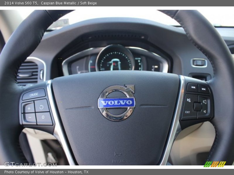 Caspian Blue Metallic / Soft Beige 2014 Volvo S60 T5