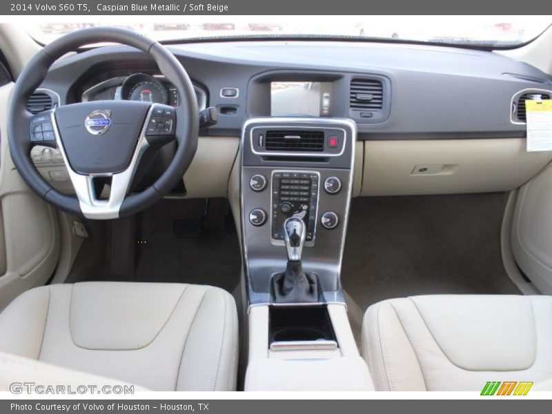 Caspian Blue Metallic / Soft Beige 2014 Volvo S60 T5