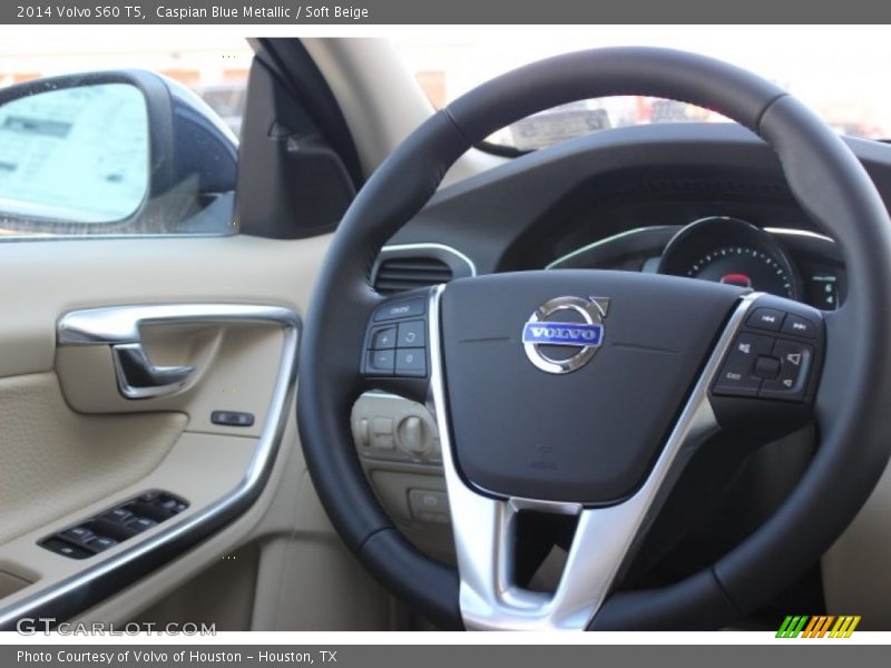 Caspian Blue Metallic / Soft Beige 2014 Volvo S60 T5
