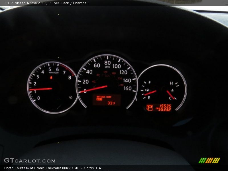 Super Black / Charcoal 2012 Nissan Altima 2.5 S
