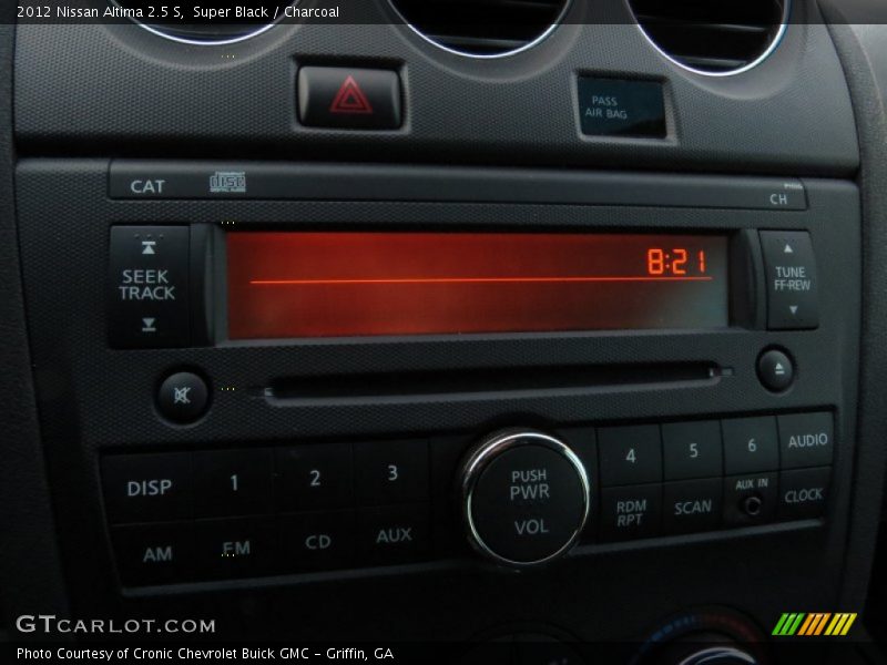 Super Black / Charcoal 2012 Nissan Altima 2.5 S