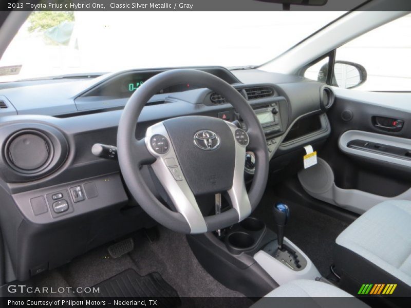 Classic Silver Metallic / Gray 2013 Toyota Prius c Hybrid One