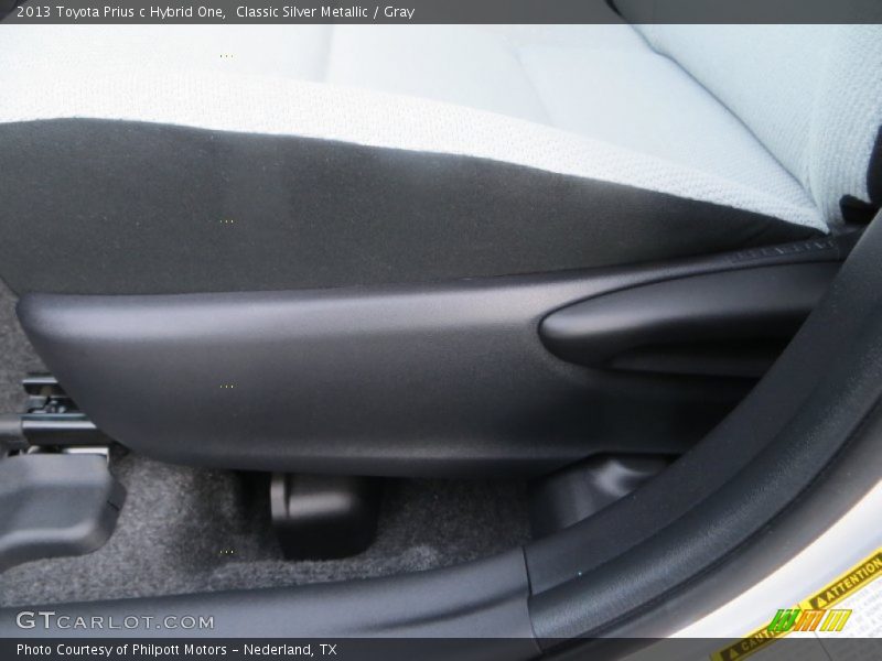 Classic Silver Metallic / Gray 2013 Toyota Prius c Hybrid One