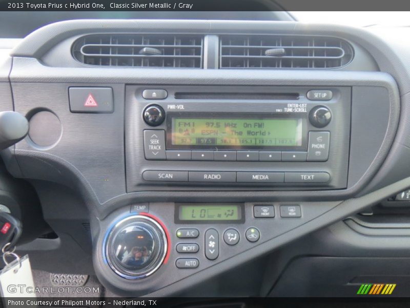 Classic Silver Metallic / Gray 2013 Toyota Prius c Hybrid One
