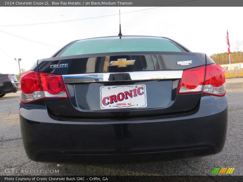 Blue Ray Metallic / Jet Black/Medium Titanium 2014 Chevrolet Cruze LS