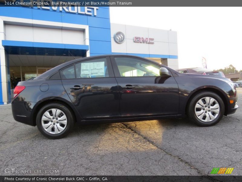 Blue Ray Metallic / Jet Black/Medium Titanium 2014 Chevrolet Cruze LS