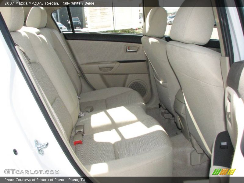 Rally White / Beige 2007 Mazda MAZDA3 i Sedan