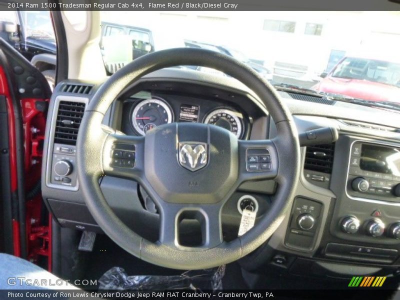 Flame Red / Black/Diesel Gray 2014 Ram 1500 Tradesman Regular Cab 4x4