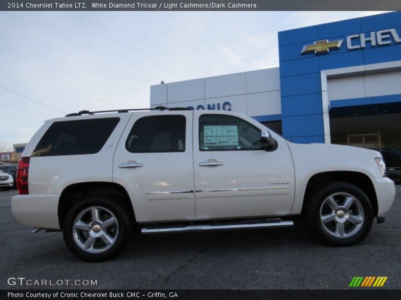 White Diamond Tricoat / Light Cashmere/Dark Cashmere 2014 Chevrolet Tahoe LTZ