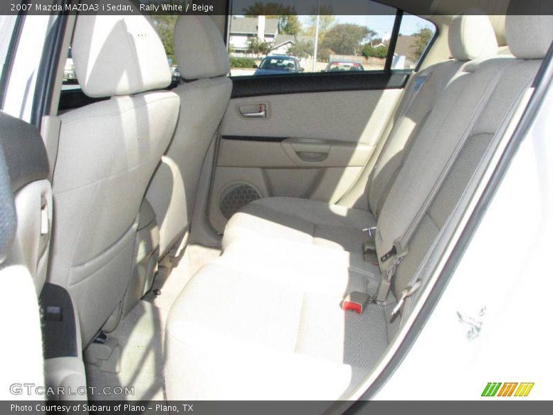 Rally White / Beige 2007 Mazda MAZDA3 i Sedan