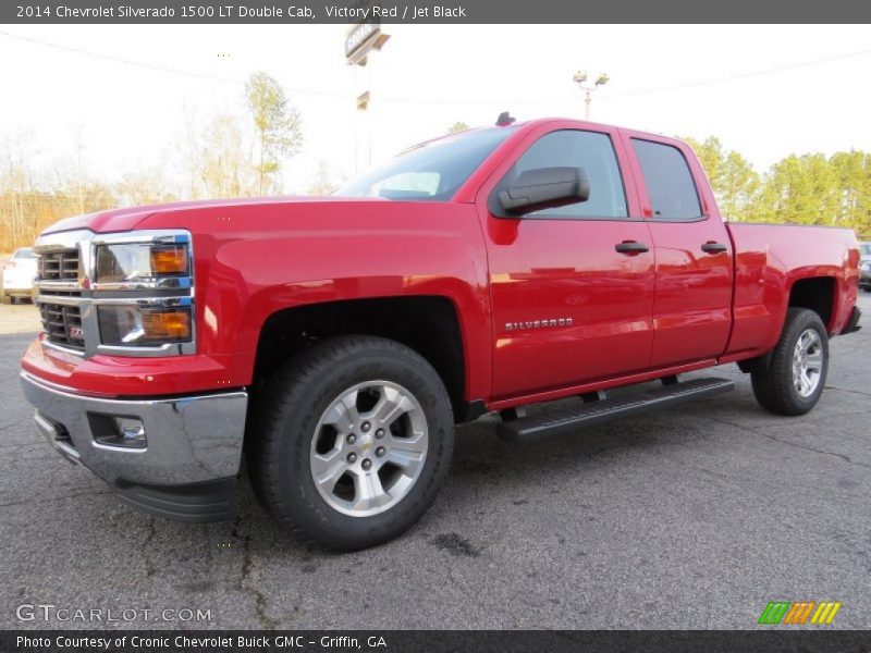 Victory Red / Jet Black 2014 Chevrolet Silverado 1500 LT Double Cab