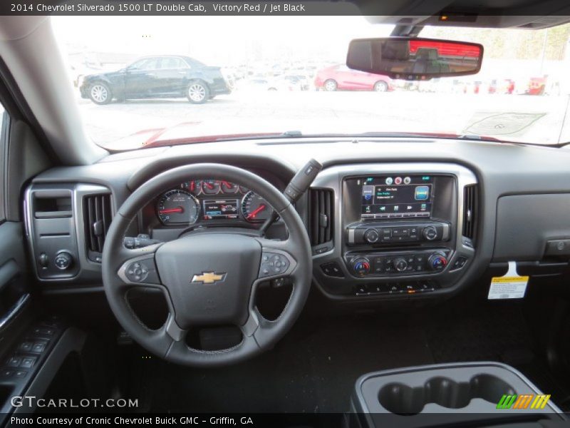 Victory Red / Jet Black 2014 Chevrolet Silverado 1500 LT Double Cab