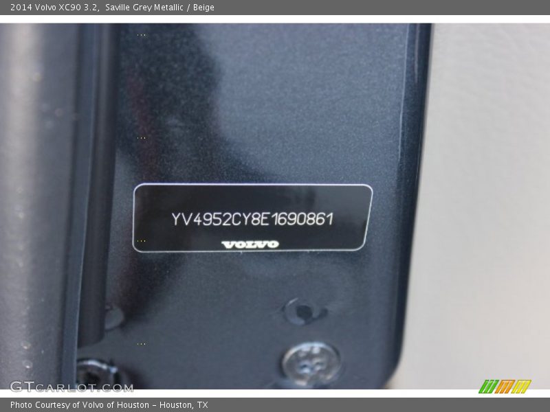 Saville Grey Metallic / Beige 2014 Volvo XC90 3.2
