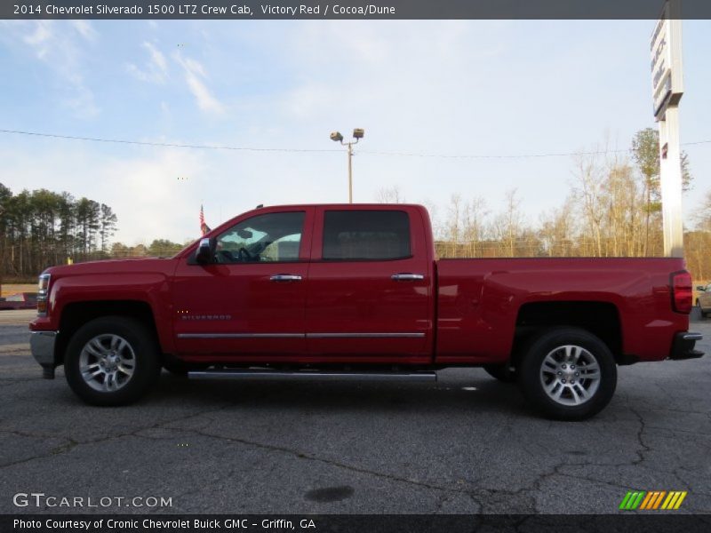 Victory Red / Cocoa/Dune 2014 Chevrolet Silverado 1500 LTZ Crew Cab