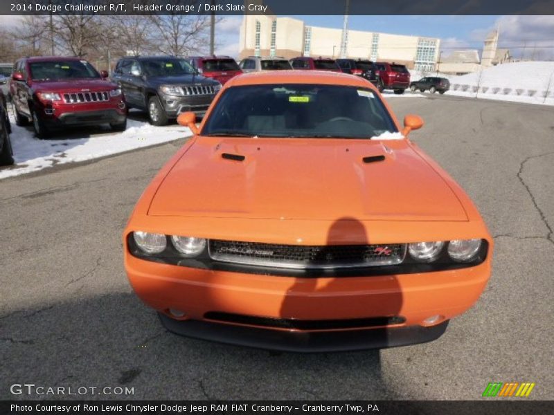 Header Orange / Dark Slate Gray 2014 Dodge Challenger R/T
