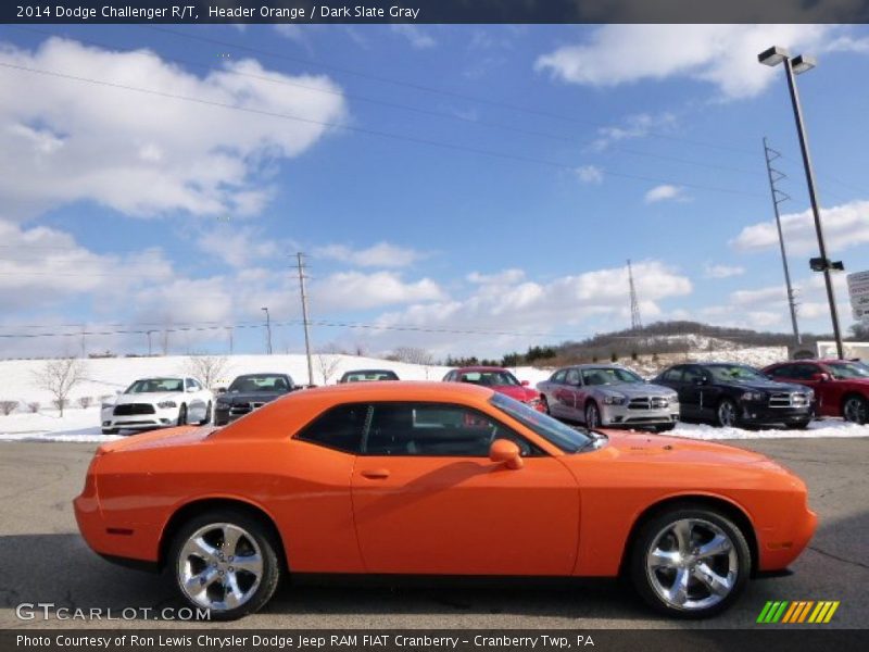  2014 Challenger R/T Header Orange