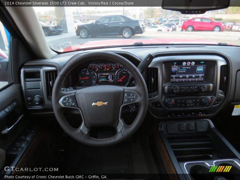 Victory Red / Cocoa/Dune 2014 Chevrolet Silverado 1500 LTZ Crew Cab