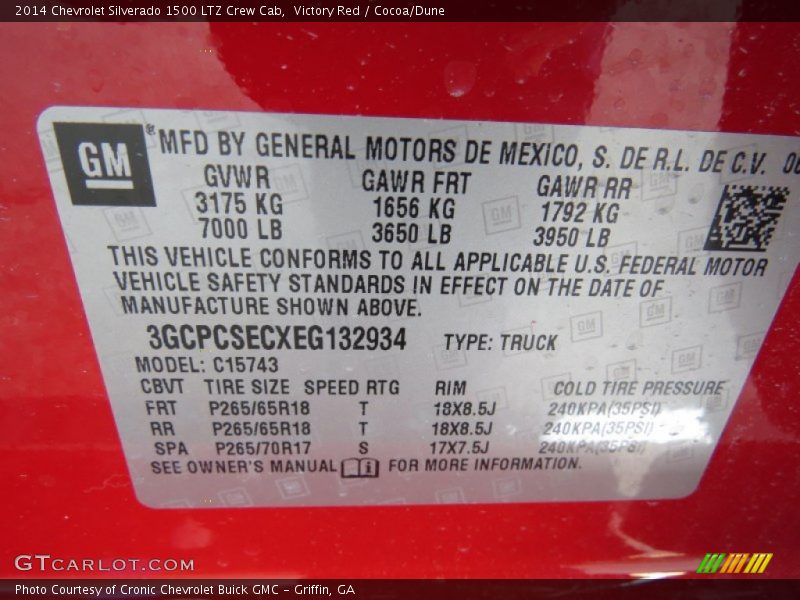 Victory Red / Cocoa/Dune 2014 Chevrolet Silverado 1500 LTZ Crew Cab