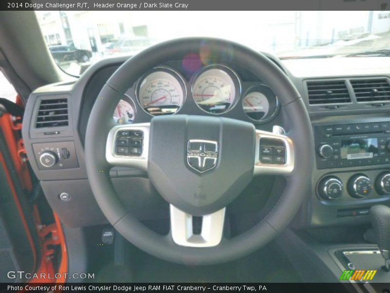 Header Orange / Dark Slate Gray 2014 Dodge Challenger R/T