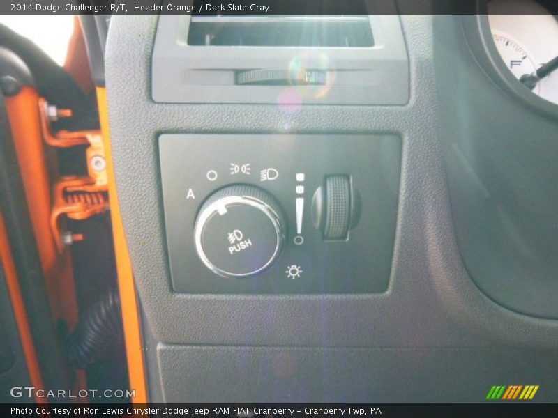 Header Orange / Dark Slate Gray 2014 Dodge Challenger R/T