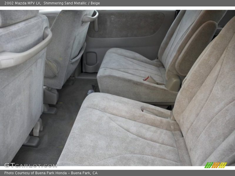 Rear Seat of 2002 MPV LX