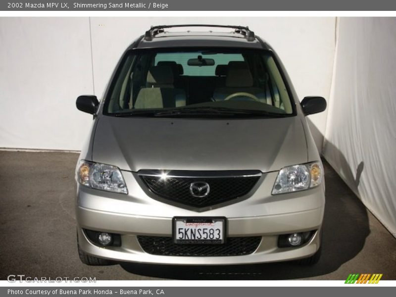 Shimmering Sand Metallic / Beige 2002 Mazda MPV LX