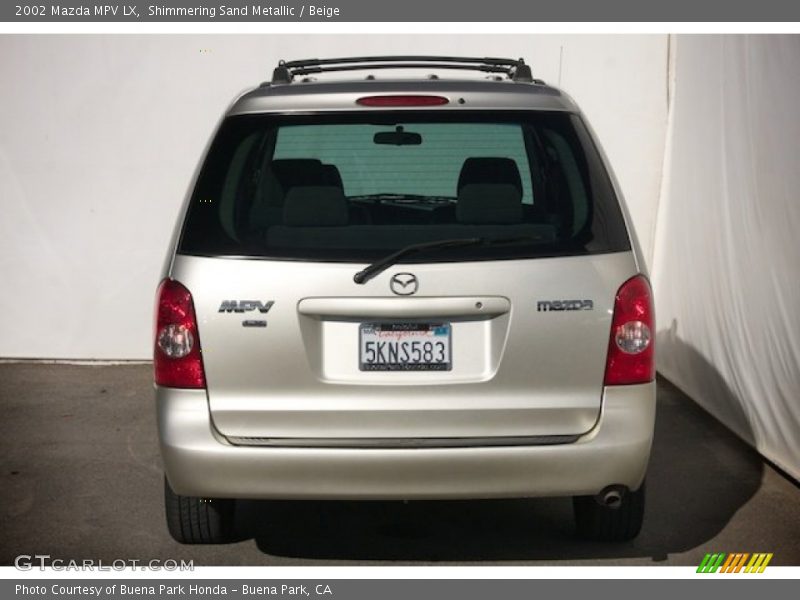 Shimmering Sand Metallic / Beige 2002 Mazda MPV LX