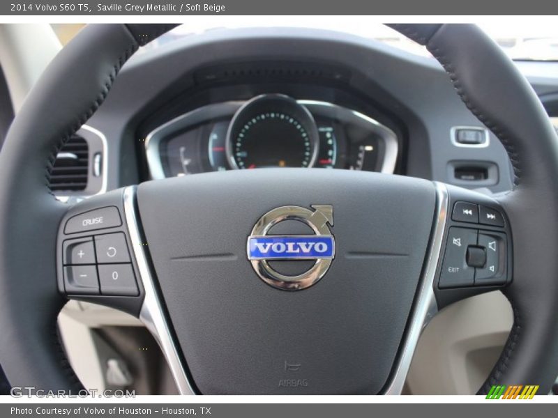 Saville Grey Metallic / Soft Beige 2014 Volvo S60 T5