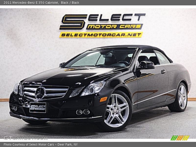 Black / Black 2011 Mercedes-Benz E 350 Cabriolet