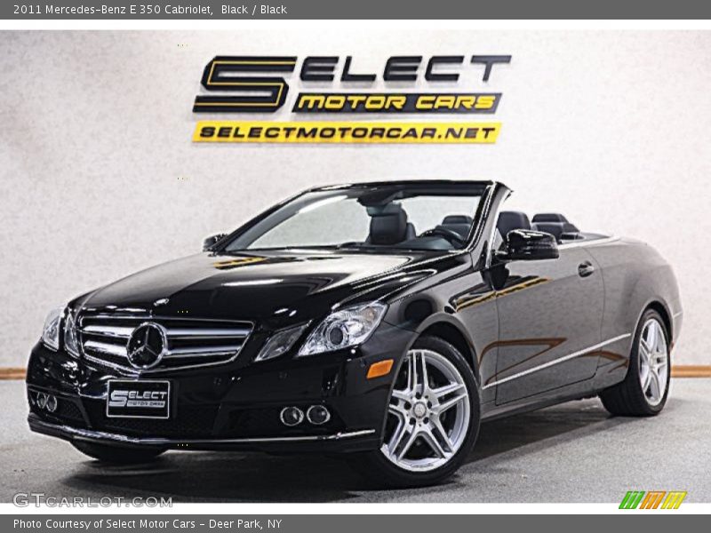 Black / Black 2011 Mercedes-Benz E 350 Cabriolet