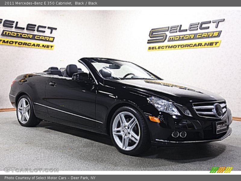 Black / Black 2011 Mercedes-Benz E 350 Cabriolet