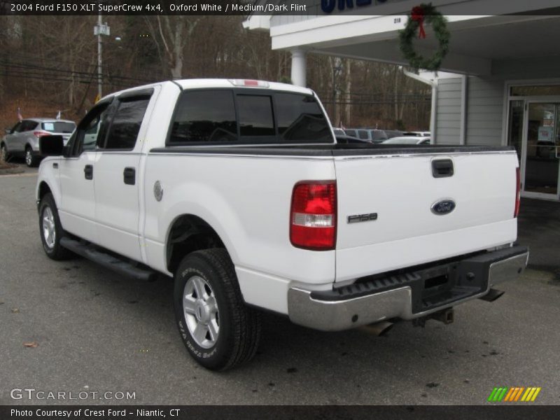 Oxford White / Medium/Dark Flint 2004 Ford F150 XLT SuperCrew 4x4