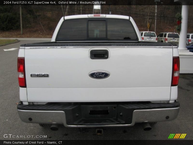 Oxford White / Medium/Dark Flint 2004 Ford F150 XLT SuperCrew 4x4