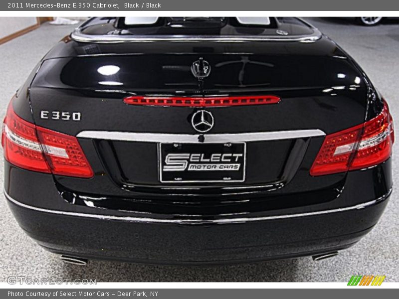 Black / Black 2011 Mercedes-Benz E 350 Cabriolet