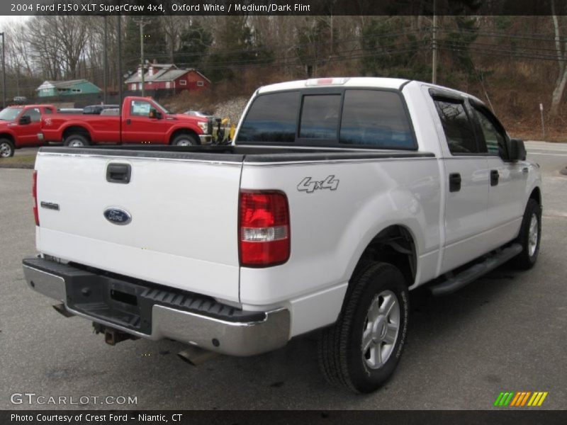 Oxford White / Medium/Dark Flint 2004 Ford F150 XLT SuperCrew 4x4