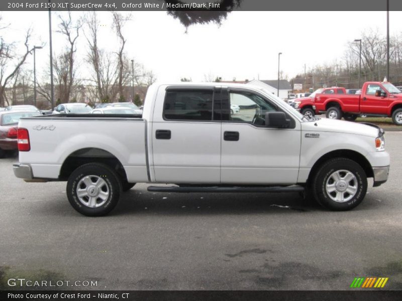 Oxford White / Medium/Dark Flint 2004 Ford F150 XLT SuperCrew 4x4