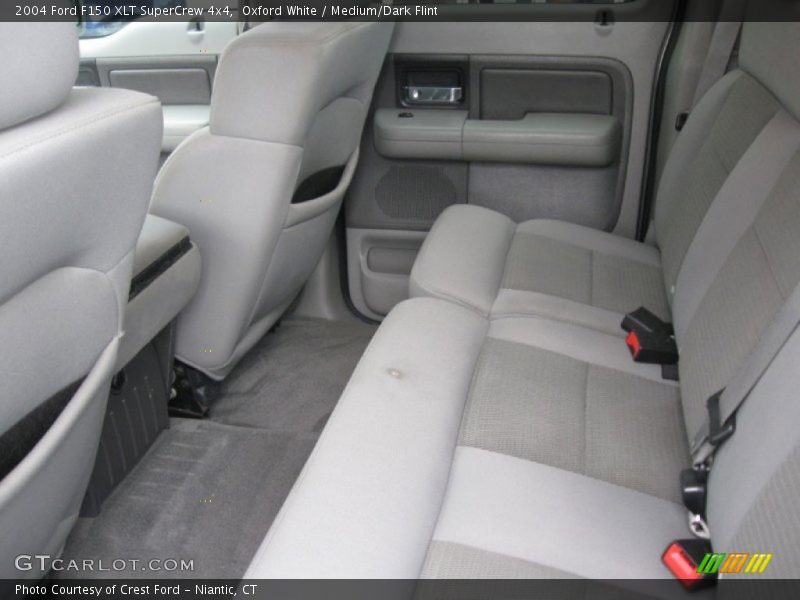 Oxford White / Medium/Dark Flint 2004 Ford F150 XLT SuperCrew 4x4