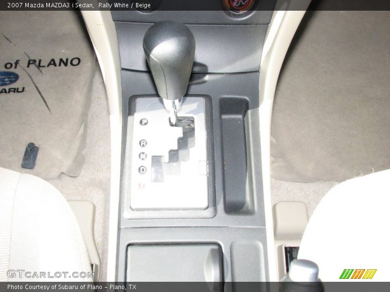 Rally White / Beige 2007 Mazda MAZDA3 i Sedan