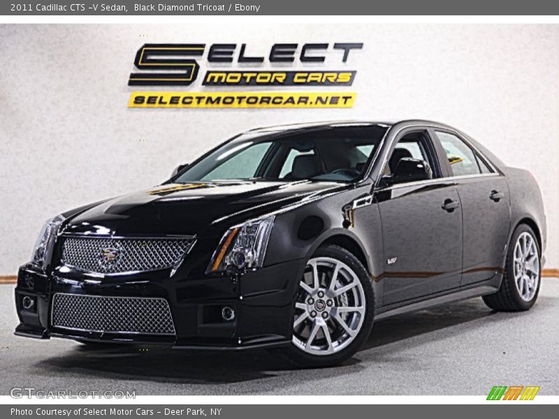 Black Diamond Tricoat / Ebony 2011 Cadillac CTS -V Sedan