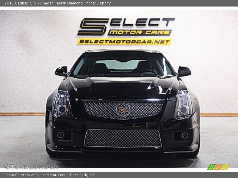 Black Diamond Tricoat / Ebony 2011 Cadillac CTS -V Sedan