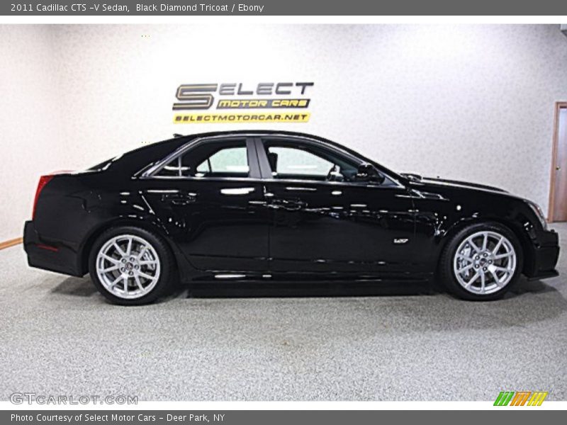 Black Diamond Tricoat / Ebony 2011 Cadillac CTS -V Sedan