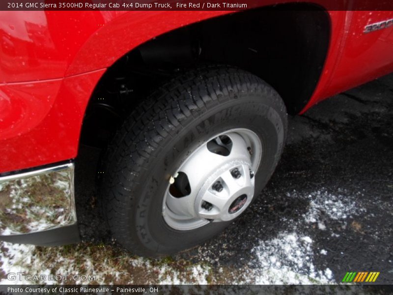 Fire Red / Dark Titanium 2014 GMC Sierra 3500HD Regular Cab 4x4 Dump Truck